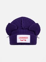 CHUNKY EARS BEANIE IN PURPLE