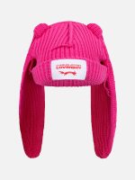 CHUNKY RABBIT BEANIE IN PINK