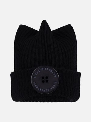 BOX BEANIE IN BLACK