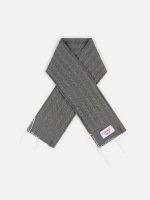 CABLE KNIT SCARF IN GREY