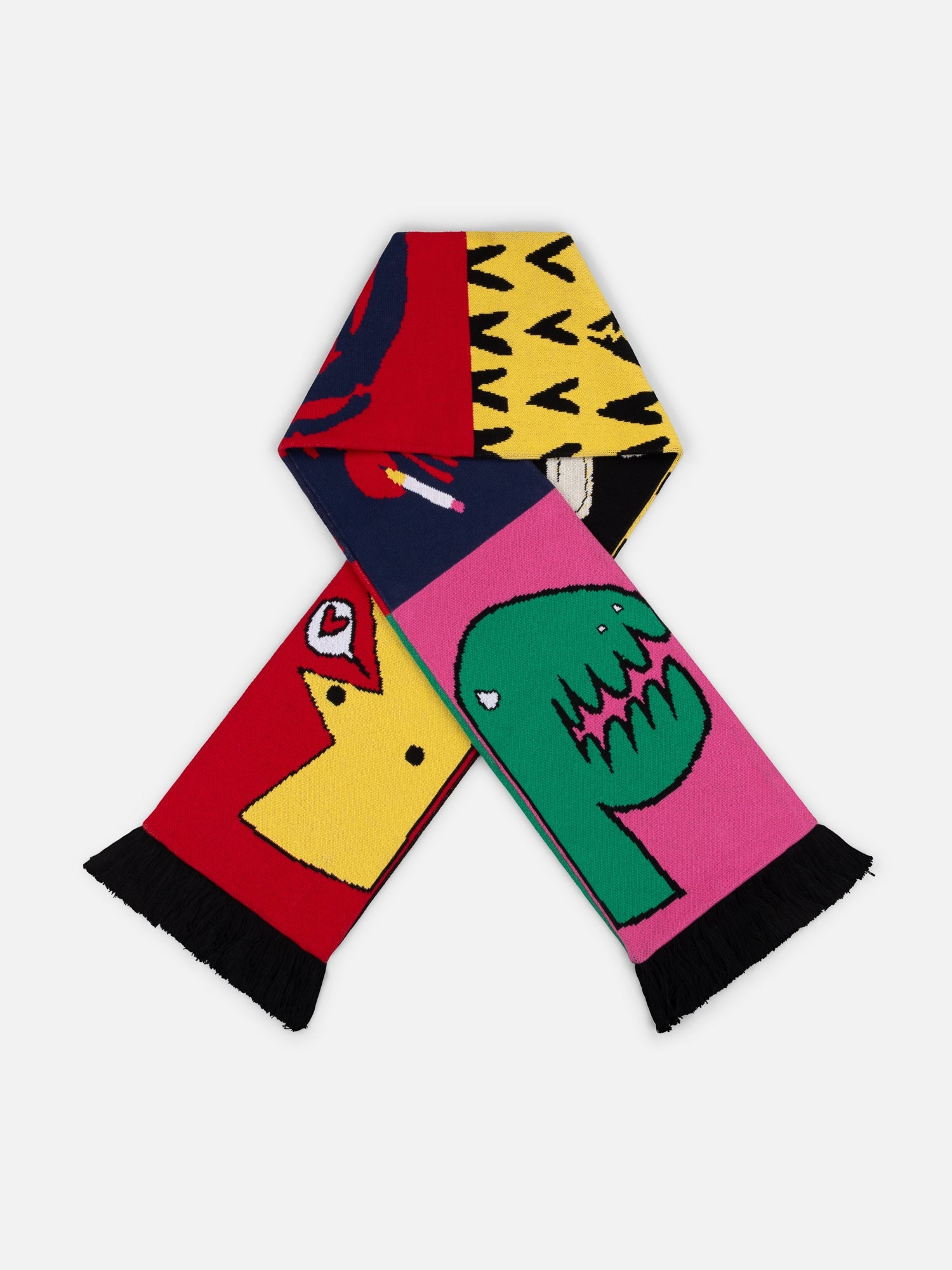 FOOTBALL SCARF IN MULTI - Image 2