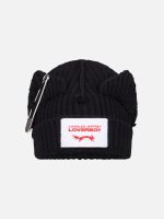 CHUNKY PUNK EARS BEANIE EXCLUSIVE IN BLACK