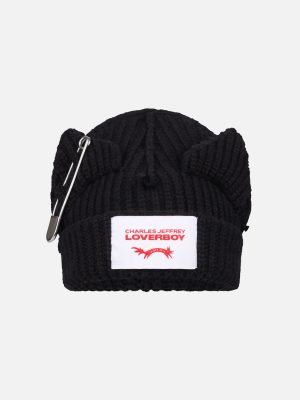 CHUNKY PUNK EARS BEANIE EXCLUSIVE IN BLACK